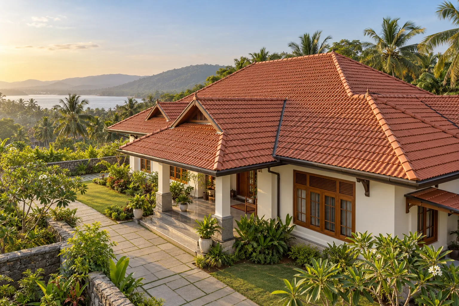 Illustrative renewed terracotta roof
